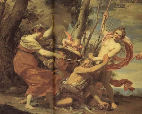 Simon Vouet Tine onquered by Youth and Beauty Norge oil painting art